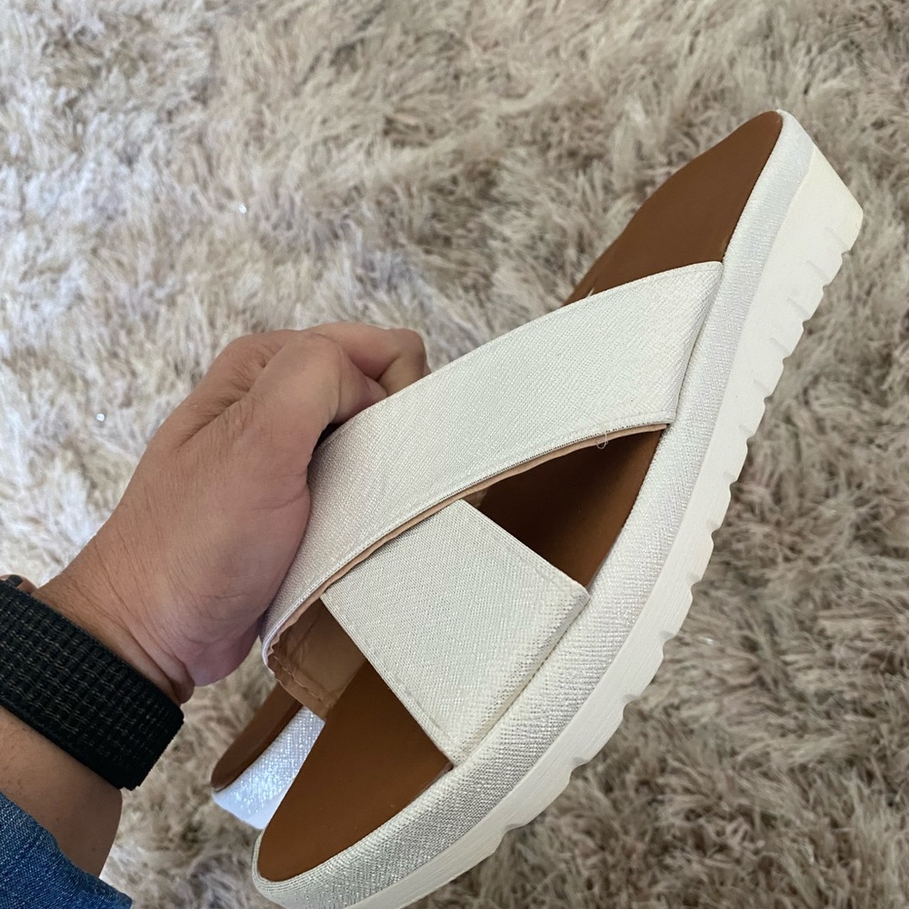 Criss Cross Slide Sandals